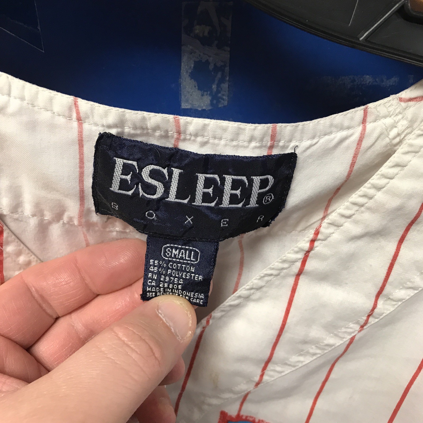 Vintage ESLEEP Women’s Pajama Set Boxers Oversized 90’s Music Head Basketball S