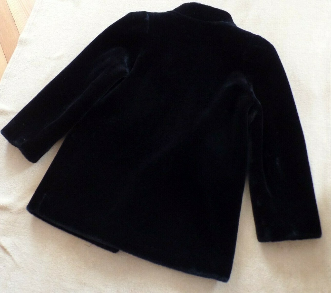 Vintage Borgessa faux fur jacket, medium (8-10), Sears Fashions, mandarin collar