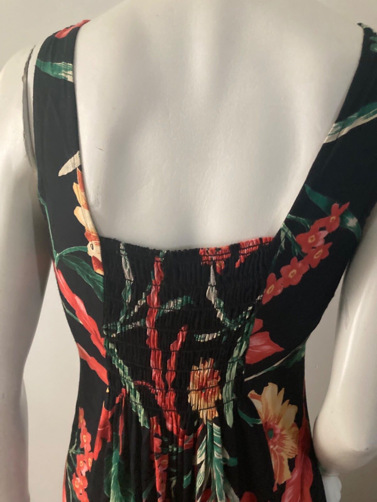 Vintage EXPRESS COMPAGNIE INTERNATIONALE midi Dress Sm Floral Sleeveless