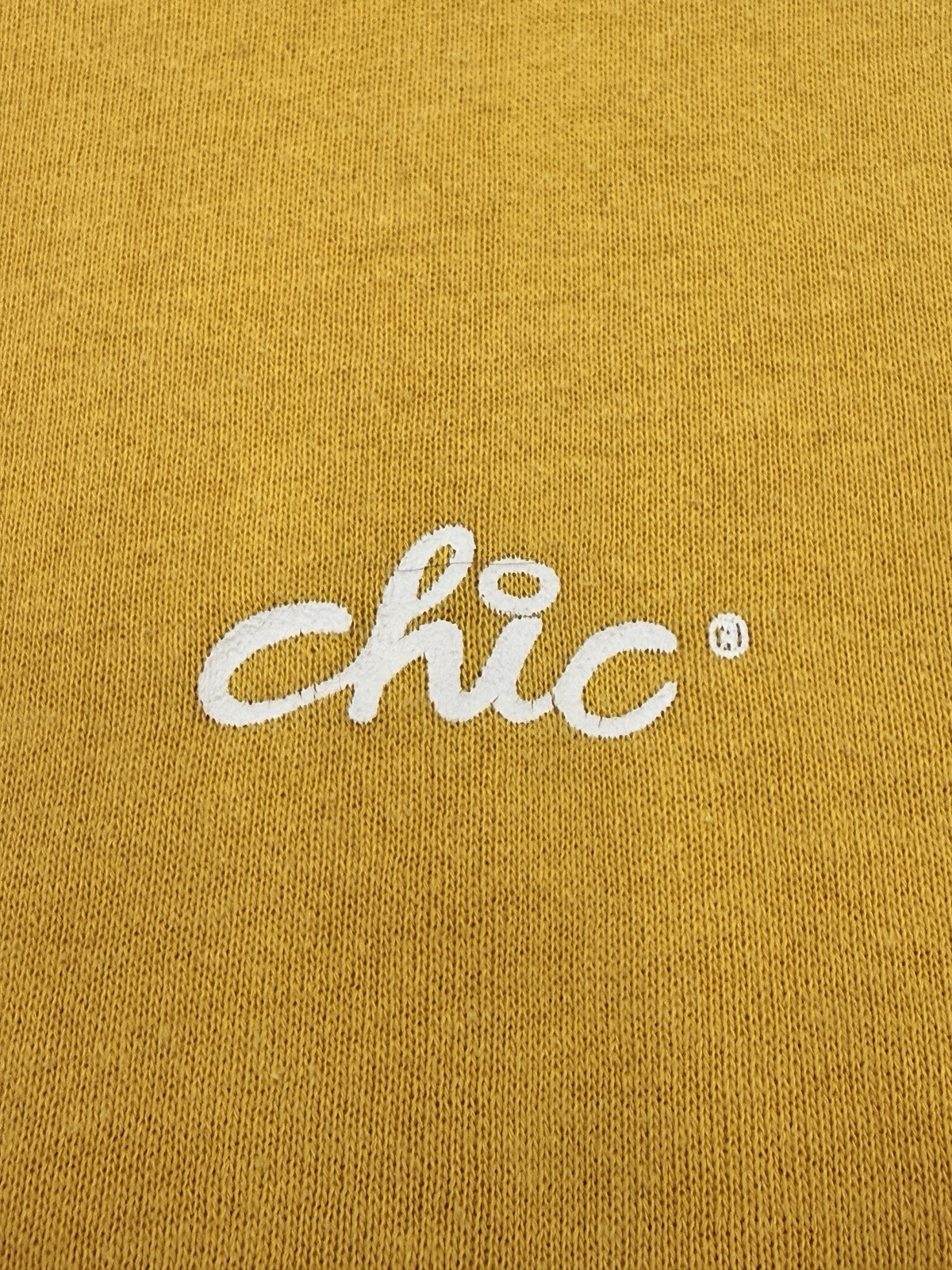 VTG 70s CHIC Raglan Sweatshirt Fits M USA Made Creslan Cotton Blend Soft Thin