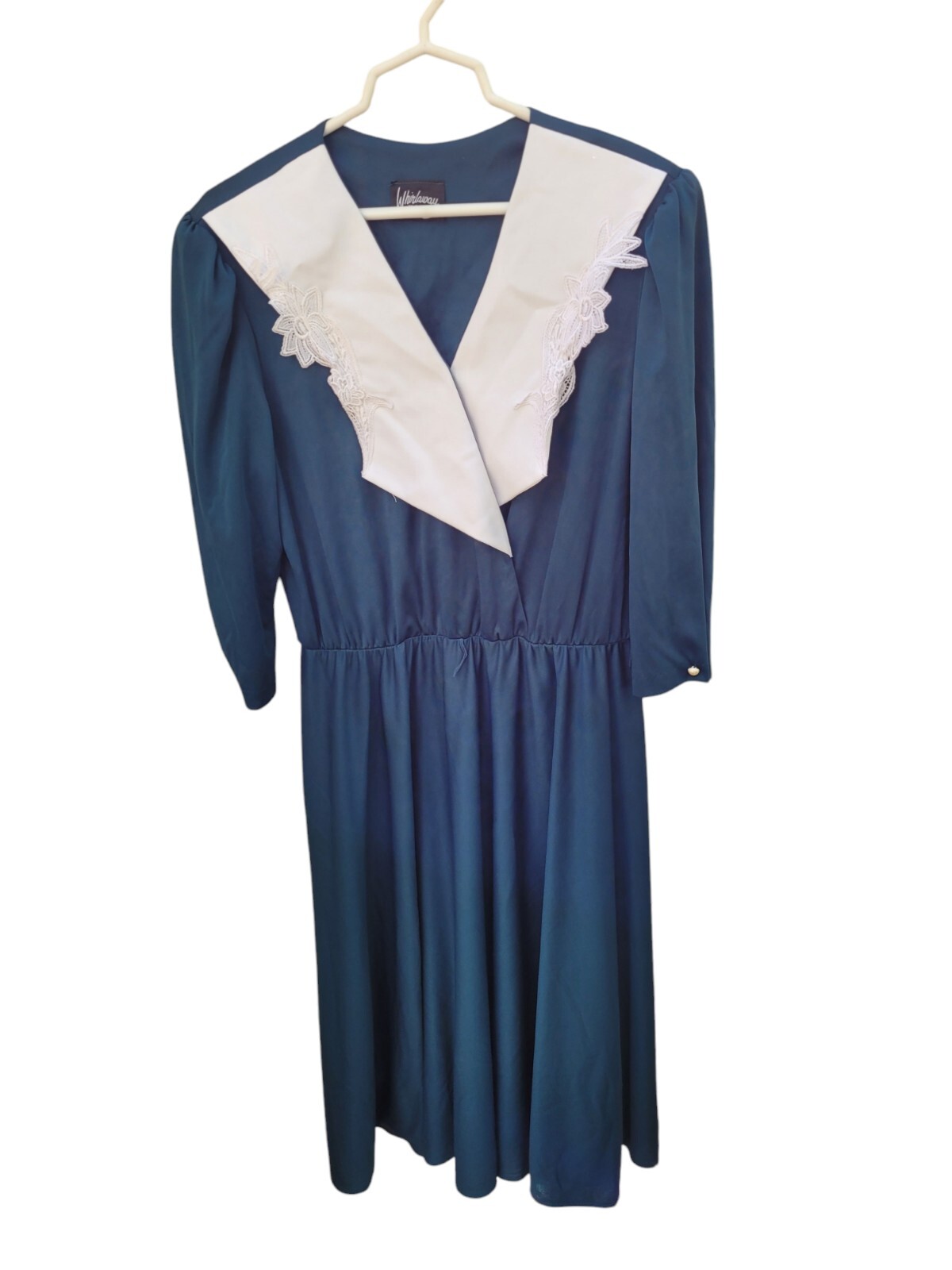 Vintage Whirlaway Dark Green Dress 14 Modest Church Elegant