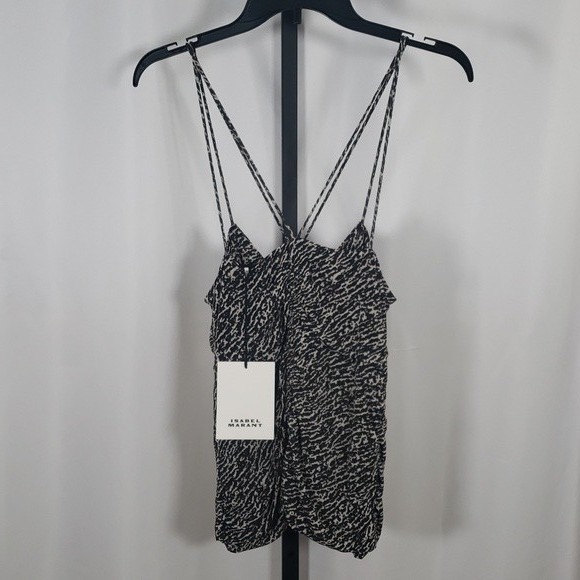 Isabel Marant Leila Printed Strappy Top Size 10 NWT