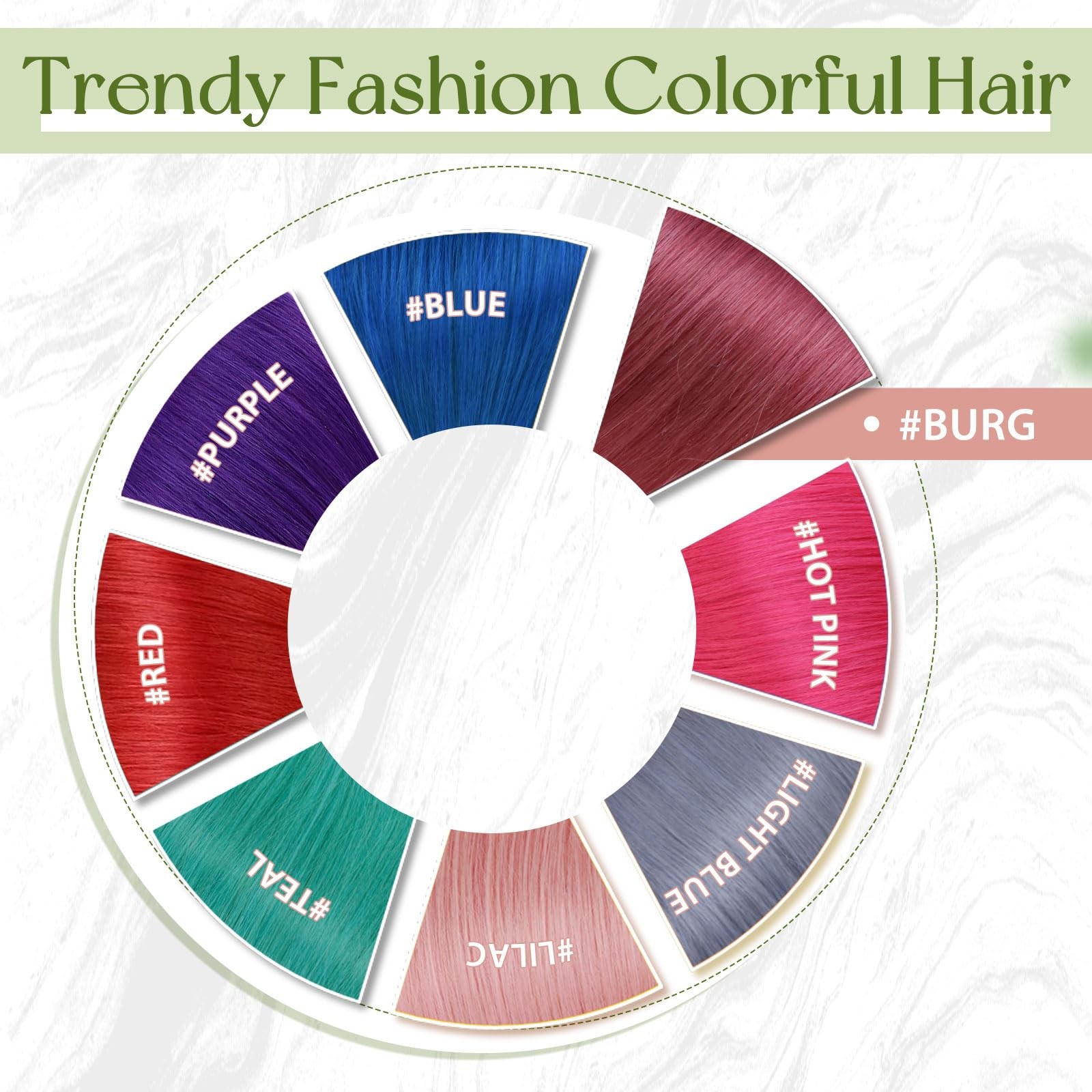 RUNATURE Burgundy Tape Human Hair Extensions 12″ Remy Natural Hair