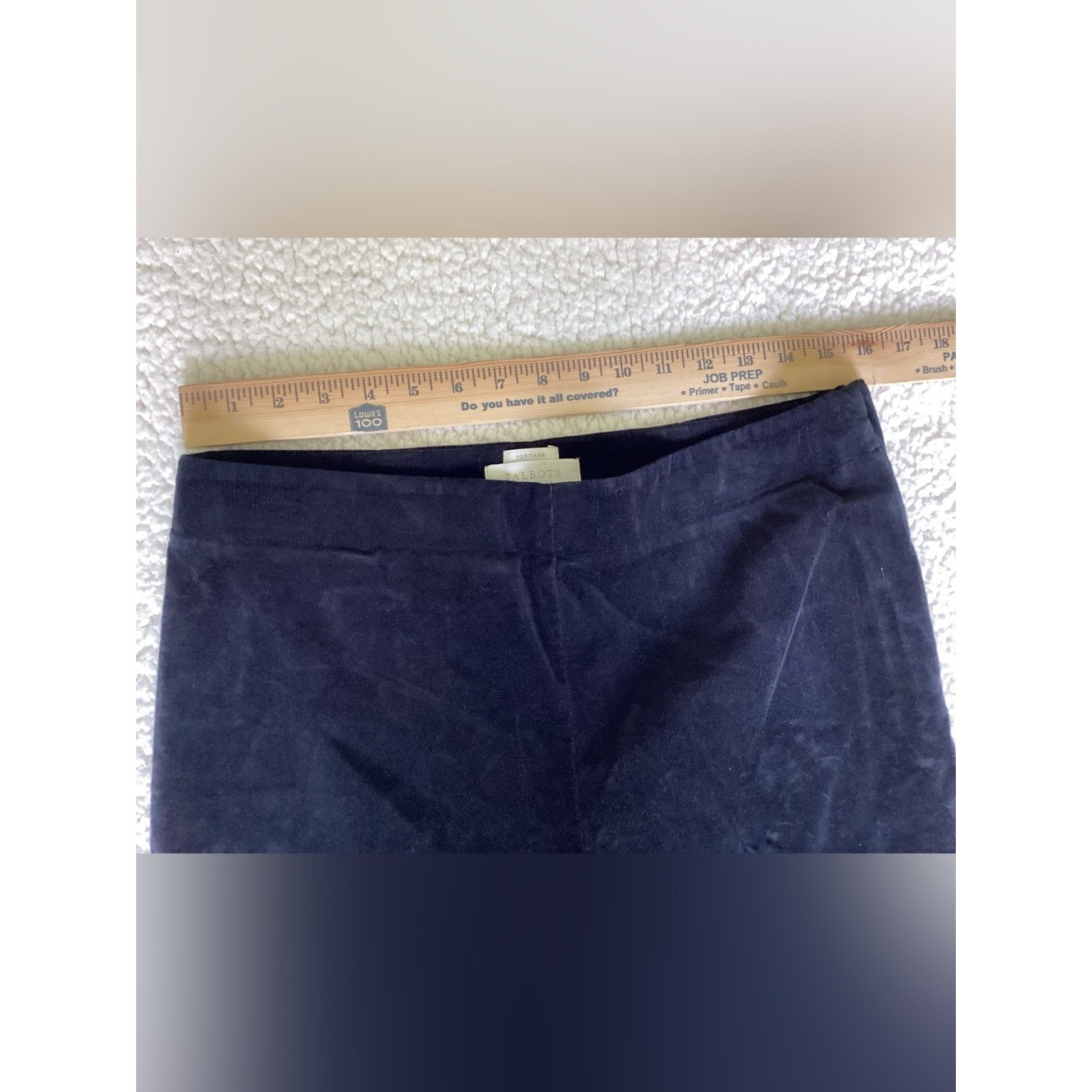 Talbots Heritage Petites Navy Velvet Pants Size 12P Quiet Luxury Old Money