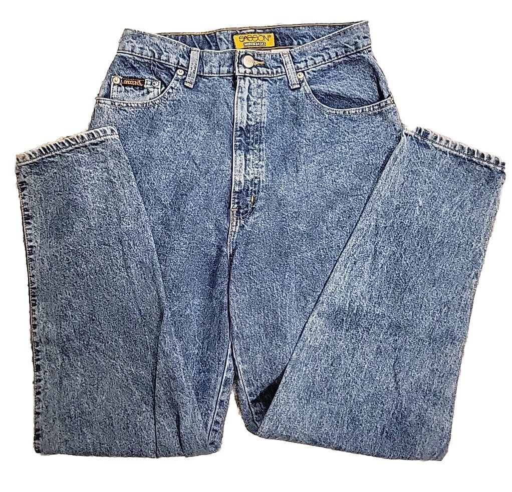 Vintage 80’s Sasson Modern Basics Mom Jeans Super High Waist Back 28″ Sz 14