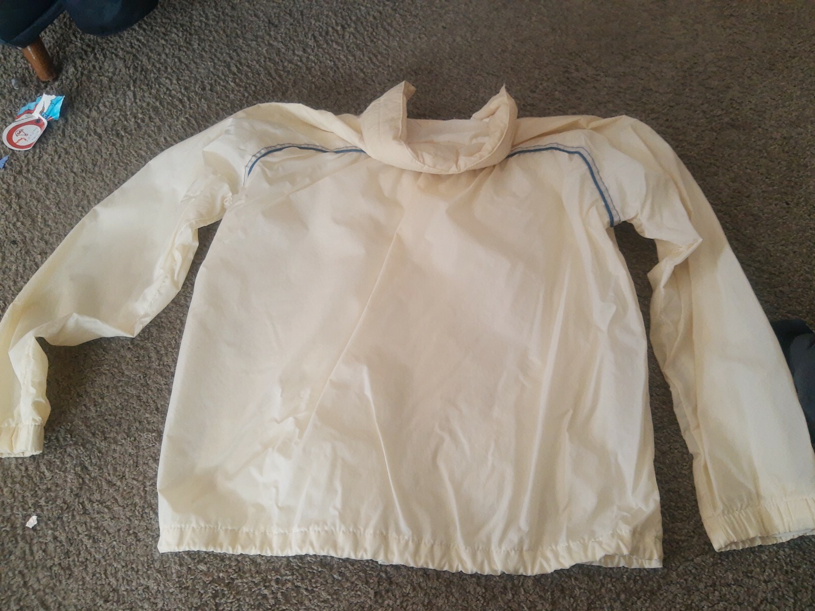 Vintage 80’s Women’s Lady West Pacific Trail Rain Jacket Coat Cream White S Med