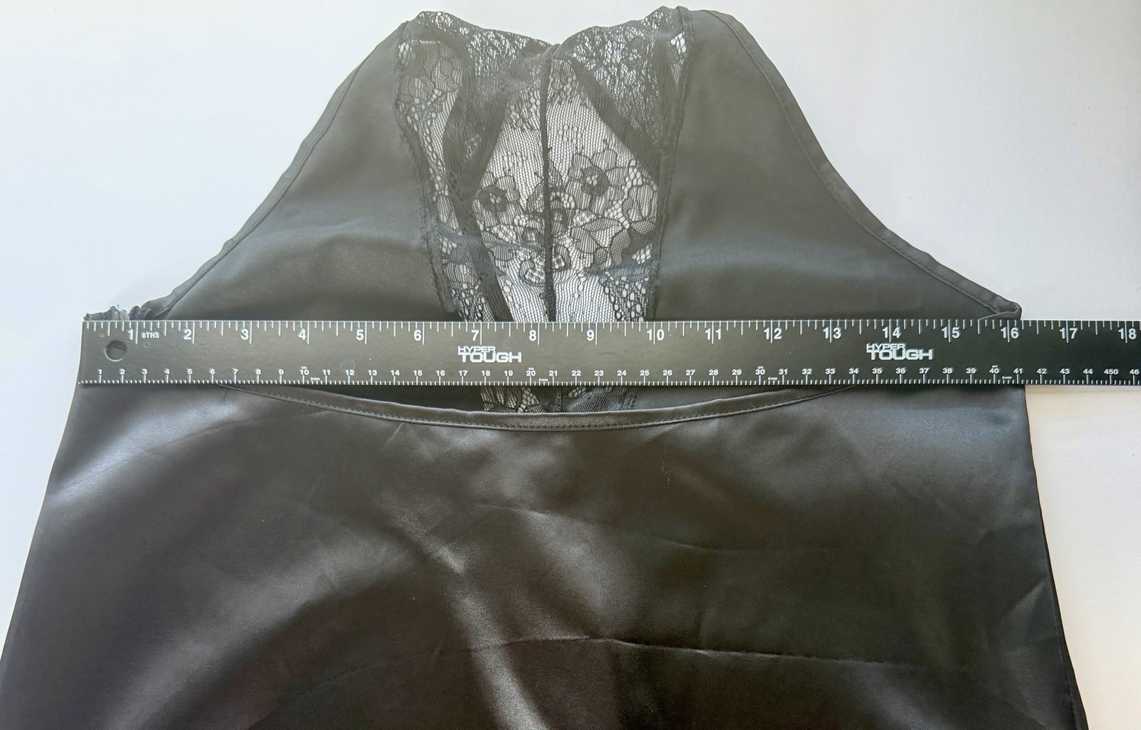 Avidlove Black Satin Lace Halter Chemise Nightgown Side Zip NWT Women’s XL NWT