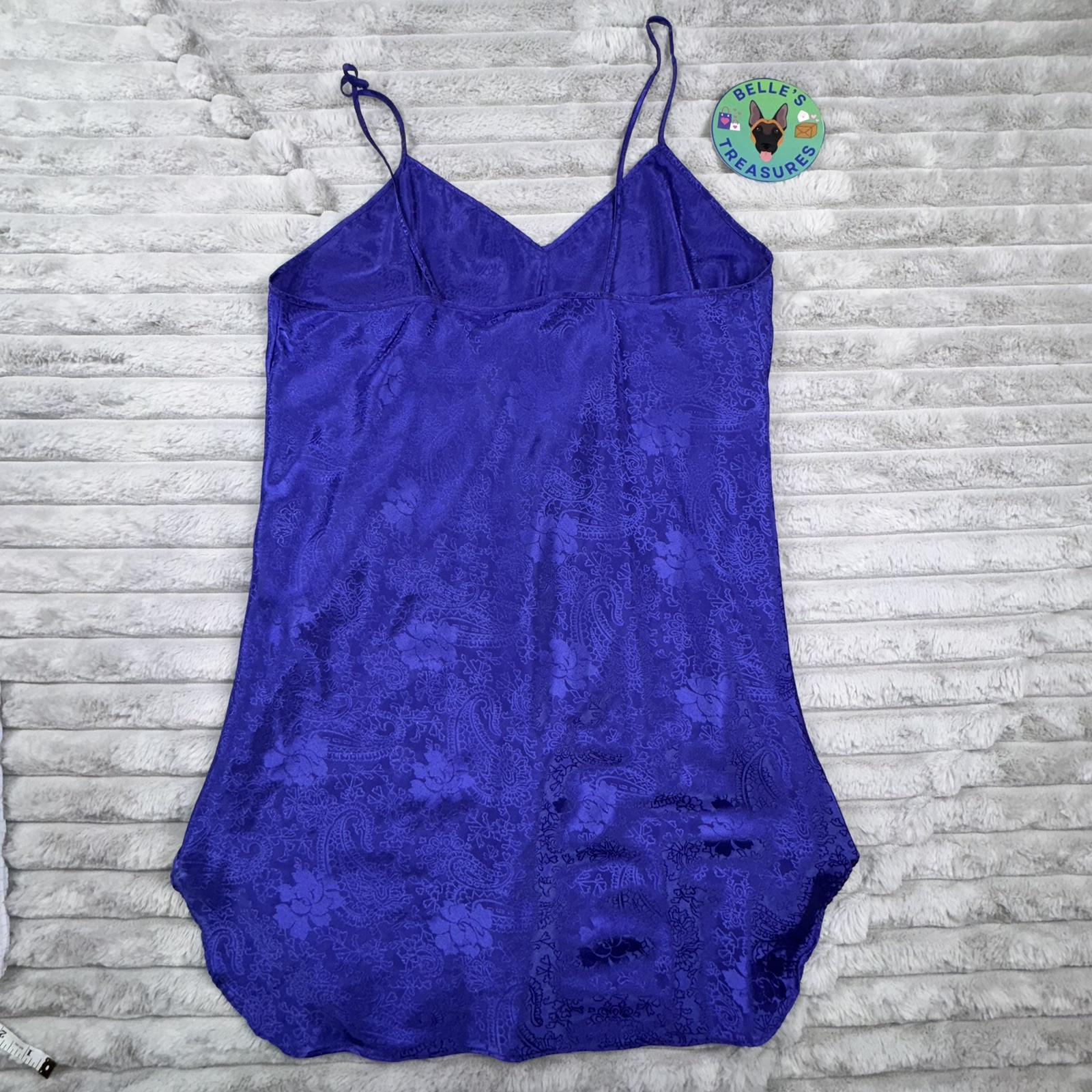 Romance Du Jour Large Inc Lingerie Teddy Purple Floral Paisley Inlay Slip Dress