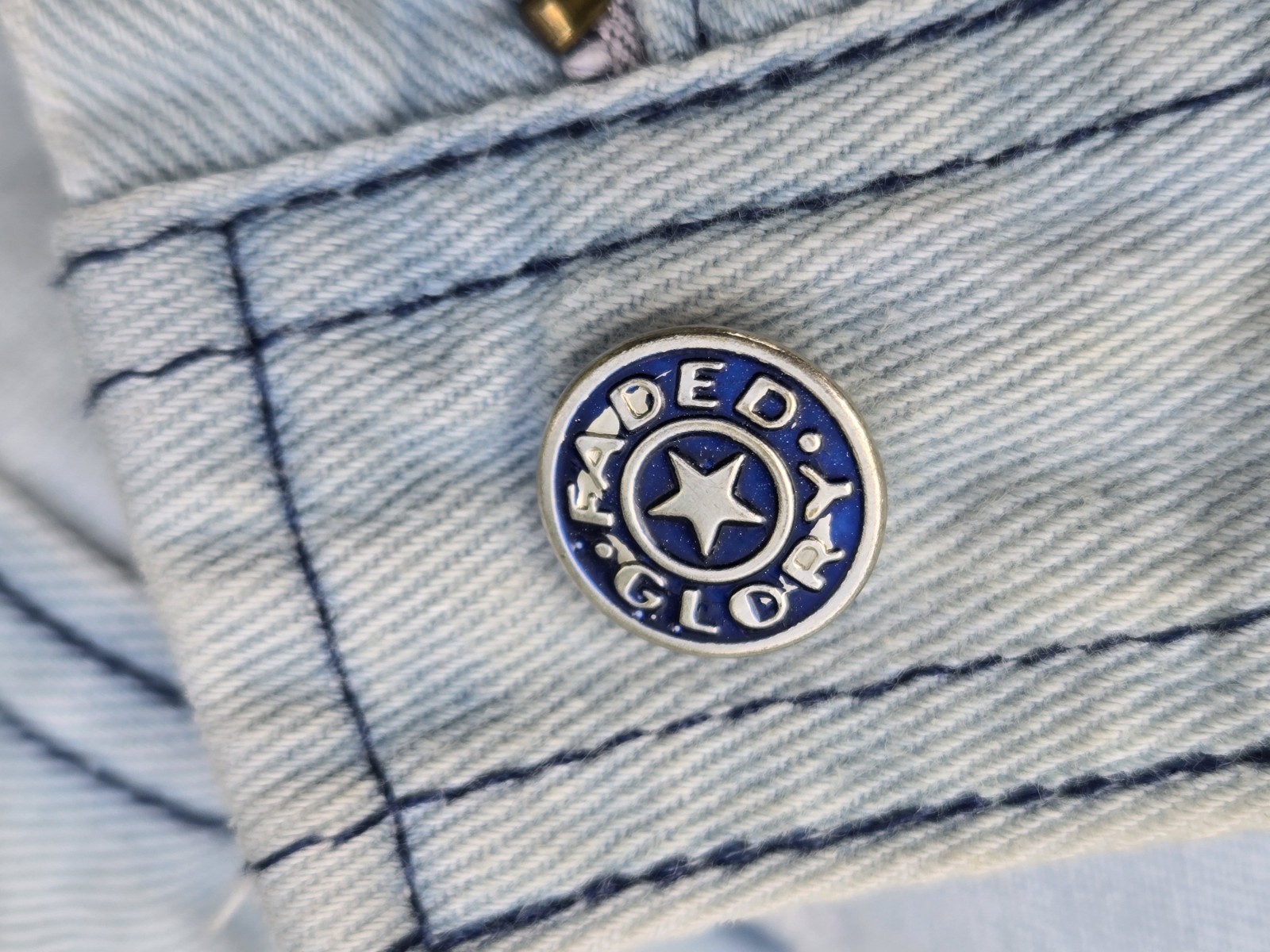 Vintage 1970s Faded Glory Bell Bottom Jeans Women’s Distressed Wildcat Denim
