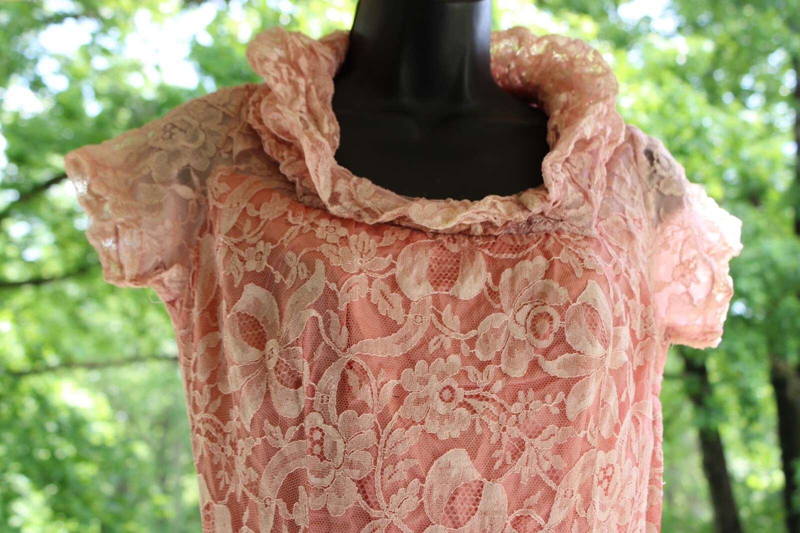 ALL LACE & TAFFITA FULL LENGTH DRESS TAGGED LADIES INTERNATIONAL Workers UNION