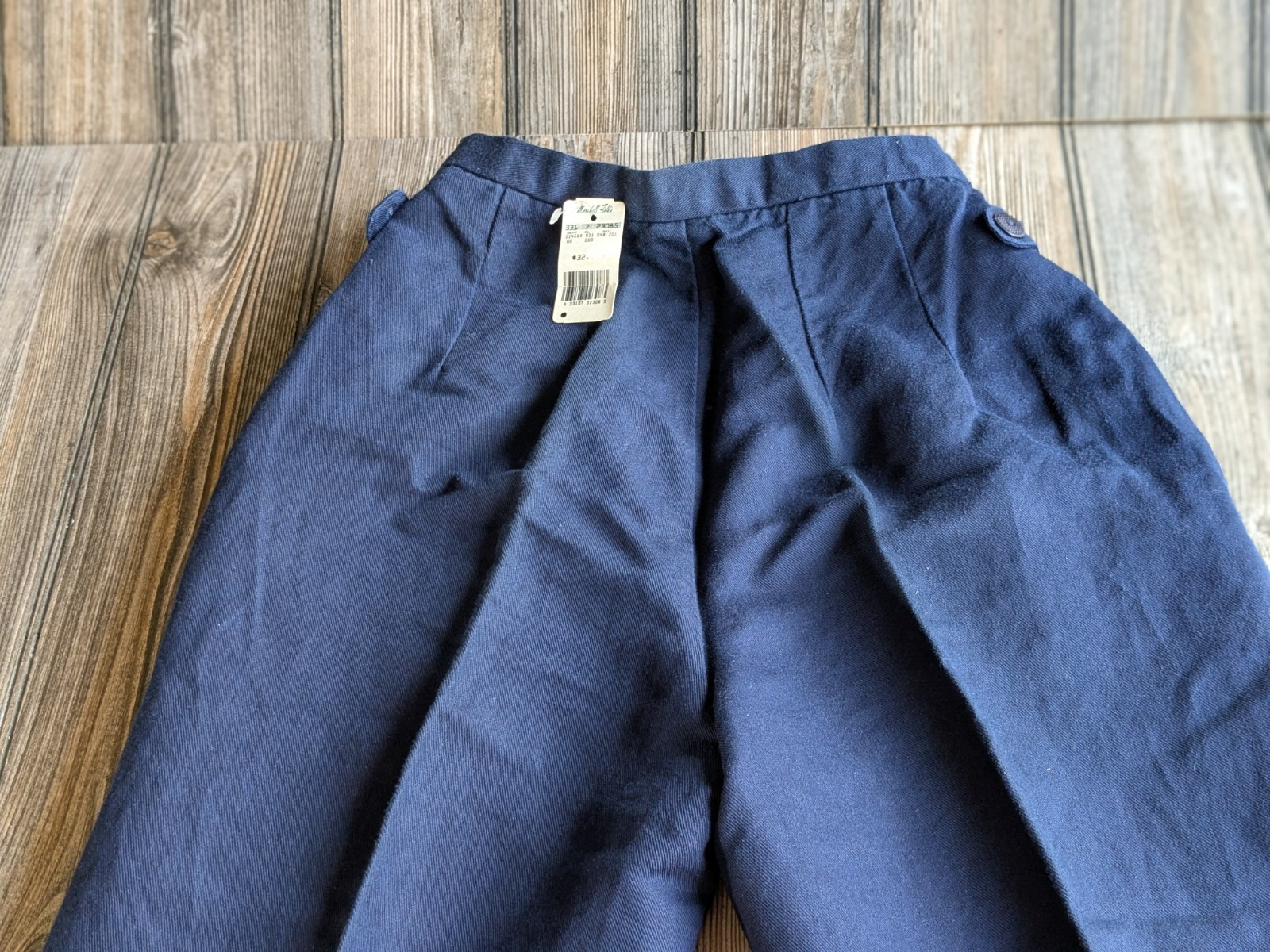MARSHALL FIELD GENERRA COLLECTION WOMENS HIGH RISE BLUE SIDE ZIPPER PANTS SZ 5/6