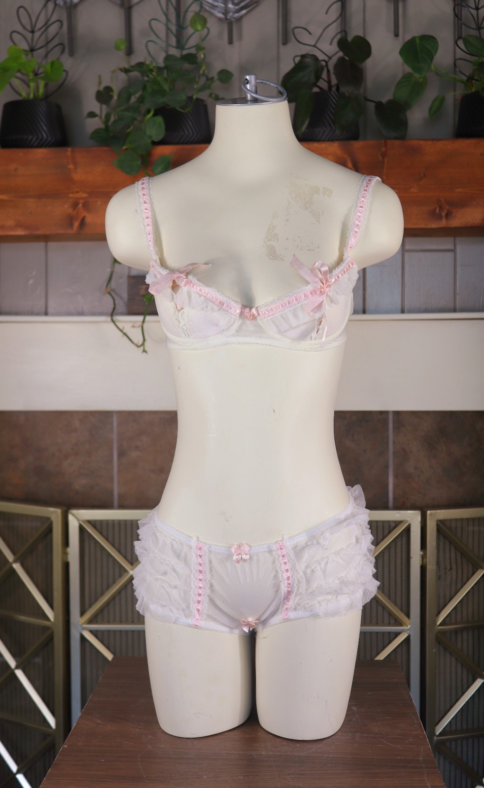Vintage Fredericks Of Hollywood Little Bo Peep Style Set. Small