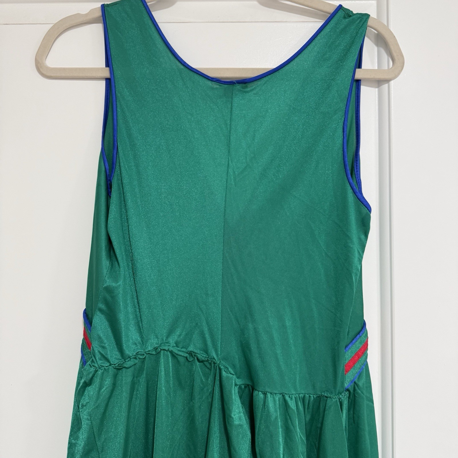 Vintage Green Mid Length Nightgown Size Medium Lingerie USA Made Soft Moments