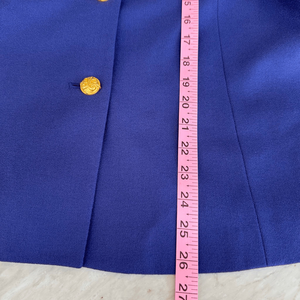 Stanley Blacker vintage 100% wool 2 piece pant suit blazer size 18 pants size 16