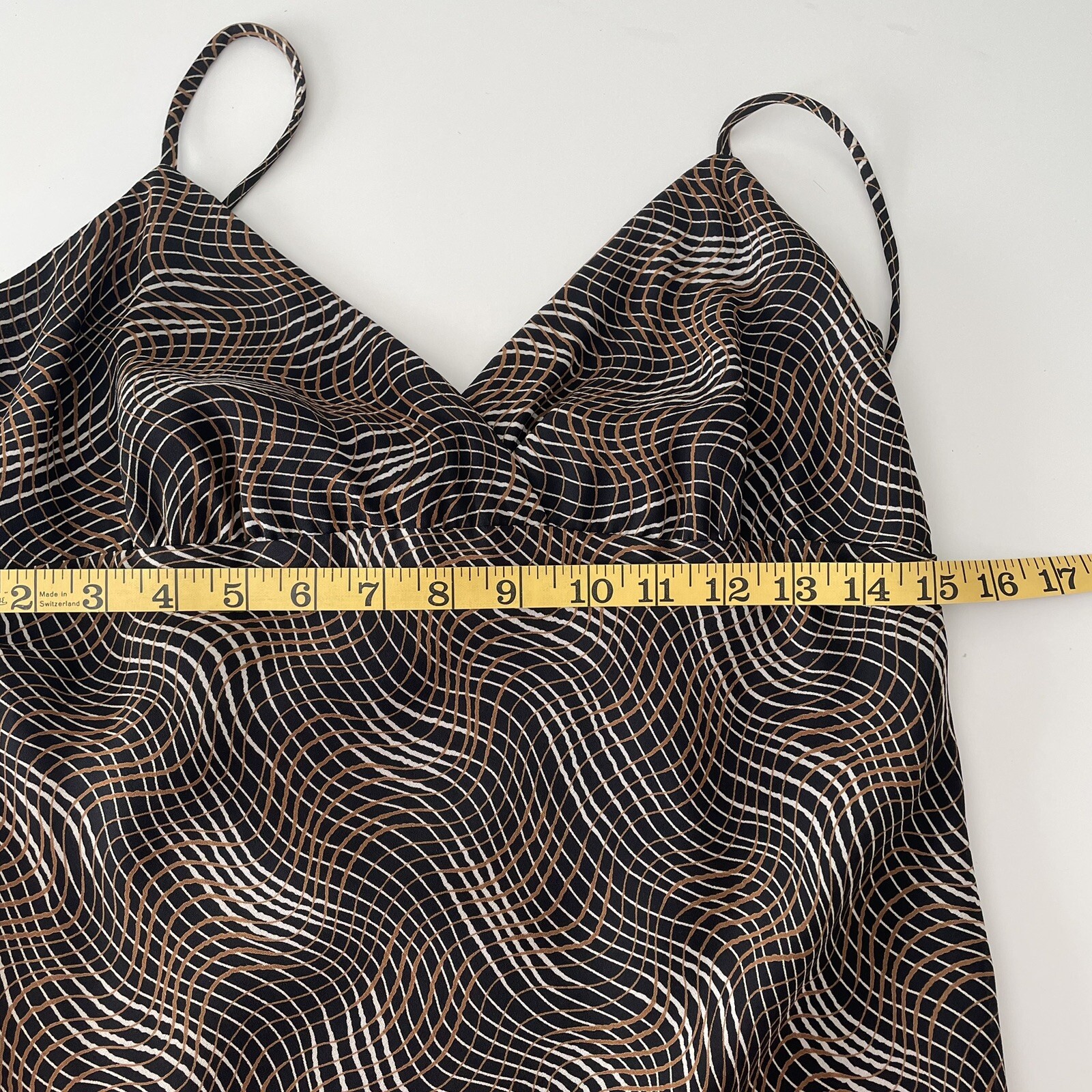 Vintage 90’s Y2K Brown Whimsigoth Fairy Grunge Asymmetrical Hem Slip Dress Sz 4