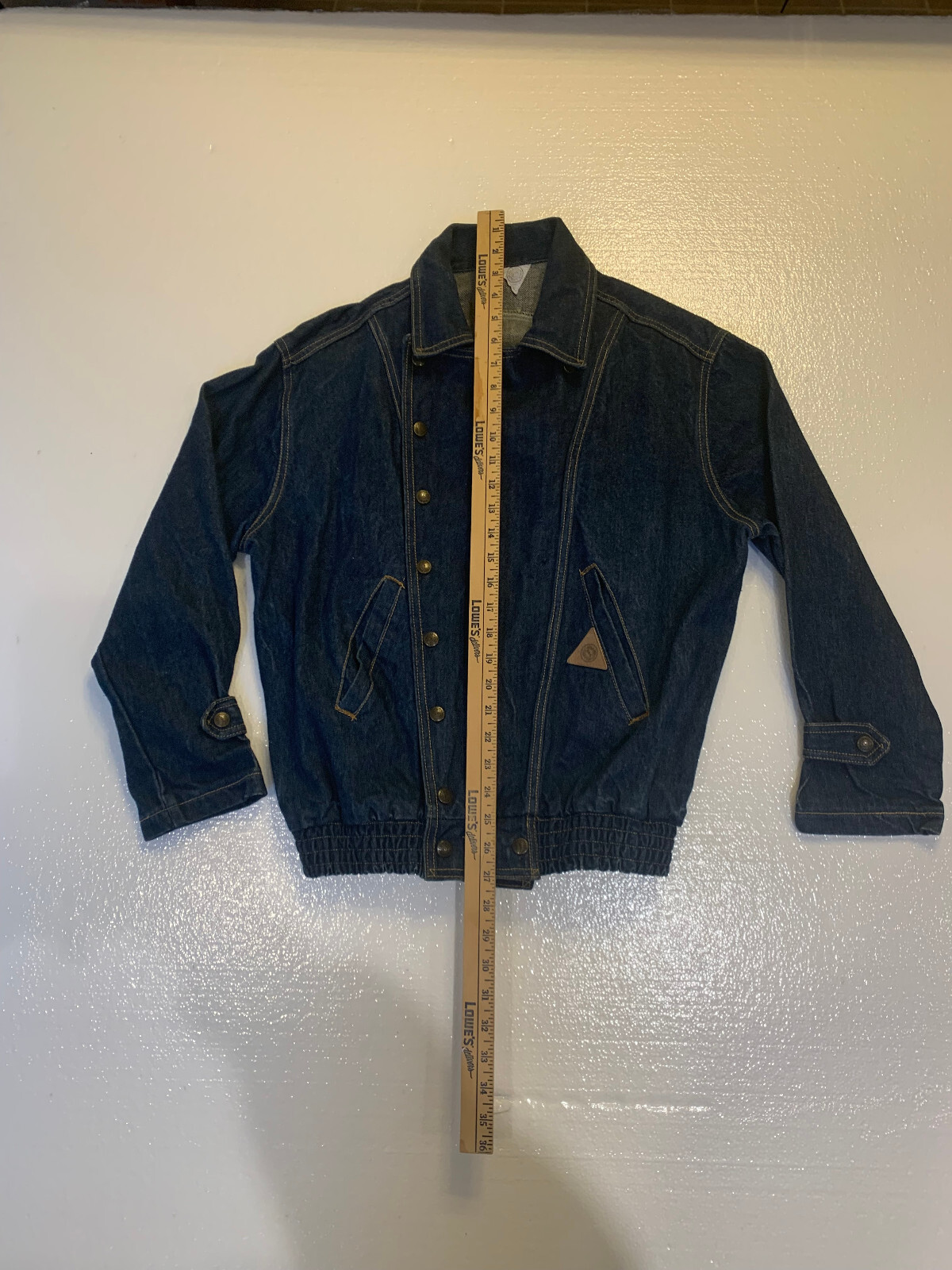 Vintage 80s Jou Jou Denim Motorcycle Biker Retro Women’s Jean Jacket Sz. M