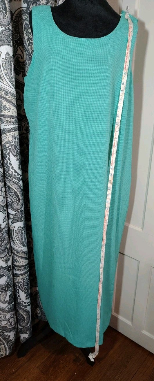 Miss Dorby Size 18 Vintage 2 Piece Aqua Dress