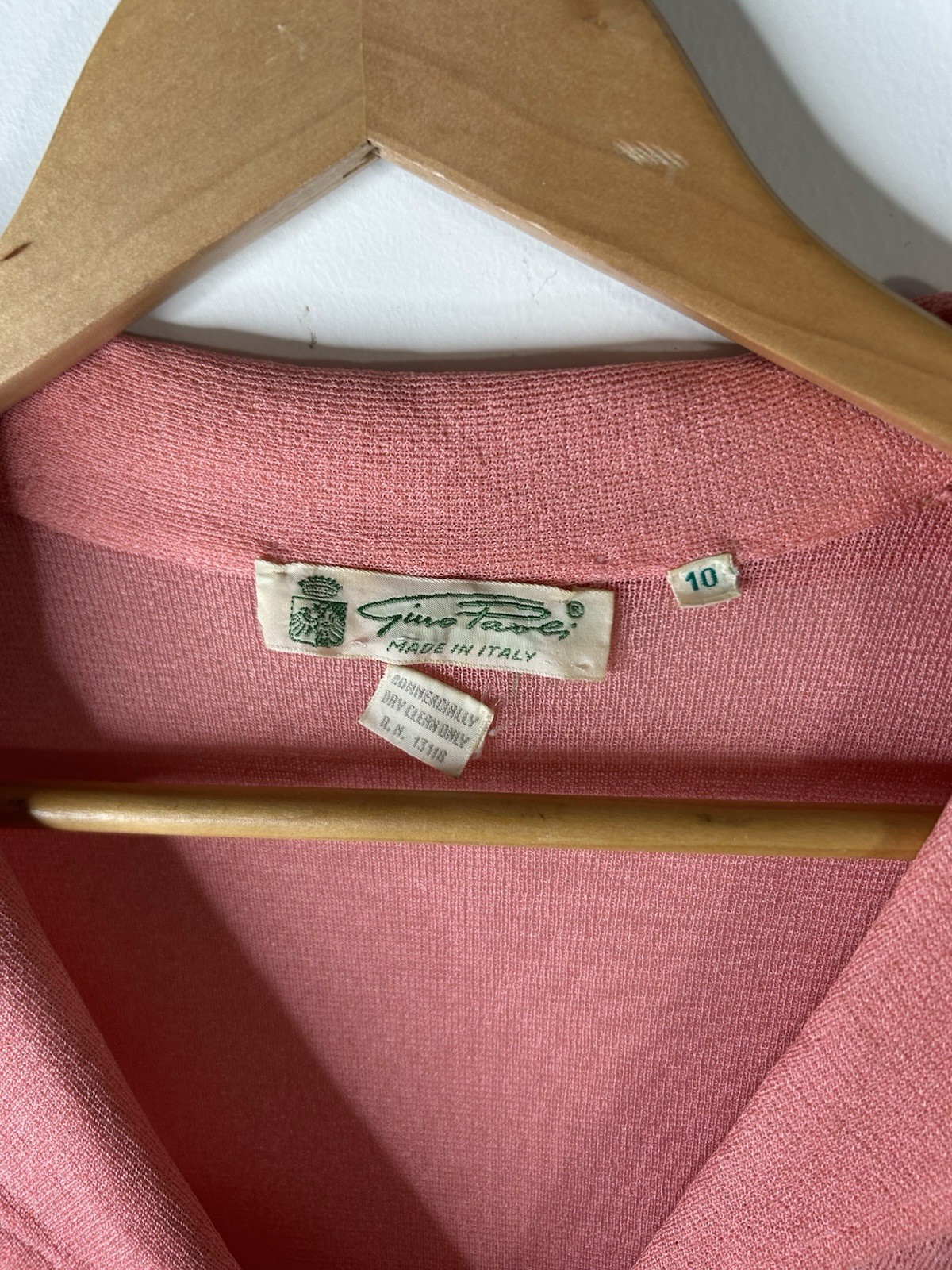 Vintage 1970’s Gino Paoli Dress Women’s Pink Pleated Fit Flare Italian