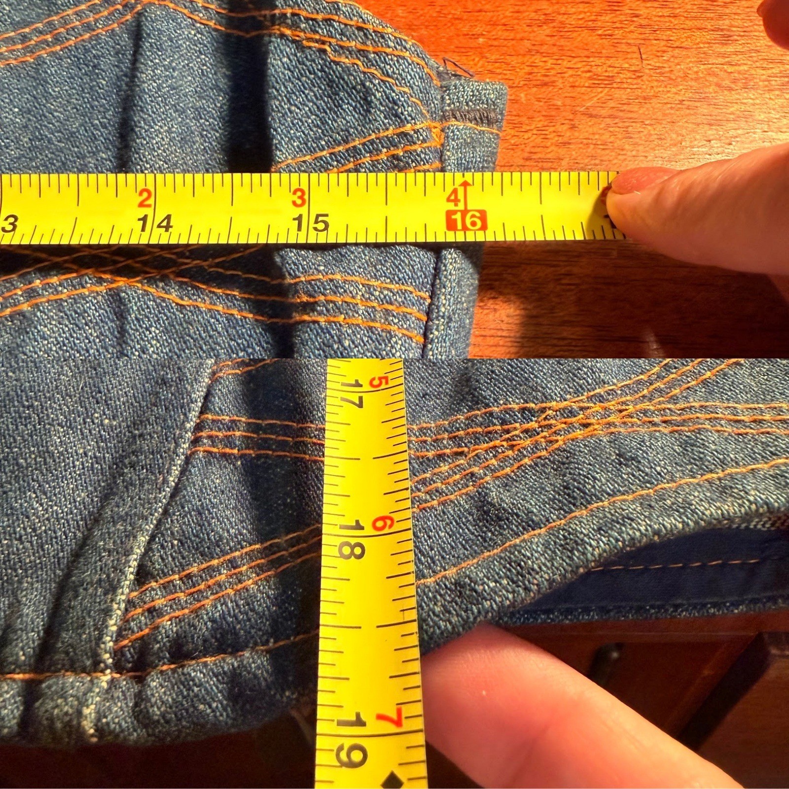 Vintage 70s Wrangler Denim Vest Womens Medium Blue USA Western Rodeo Cowgirl