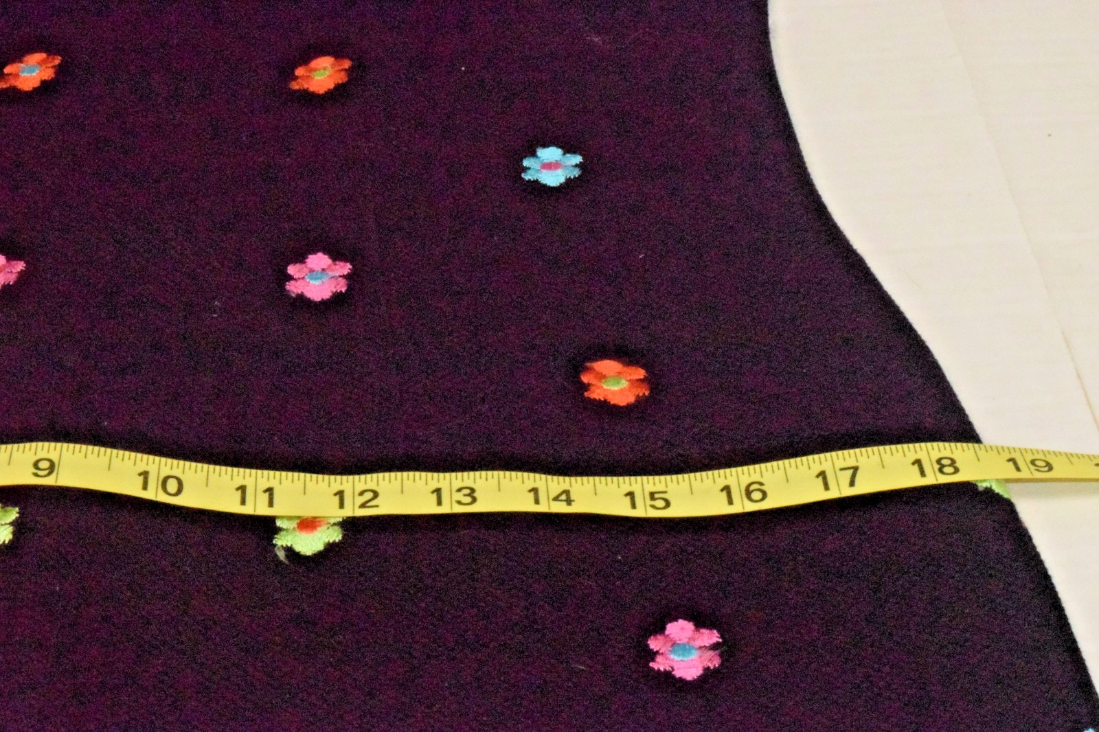 Vintage Dress Size 10 90s Boulevard De Paris Embroidered Daisies Made Qatar