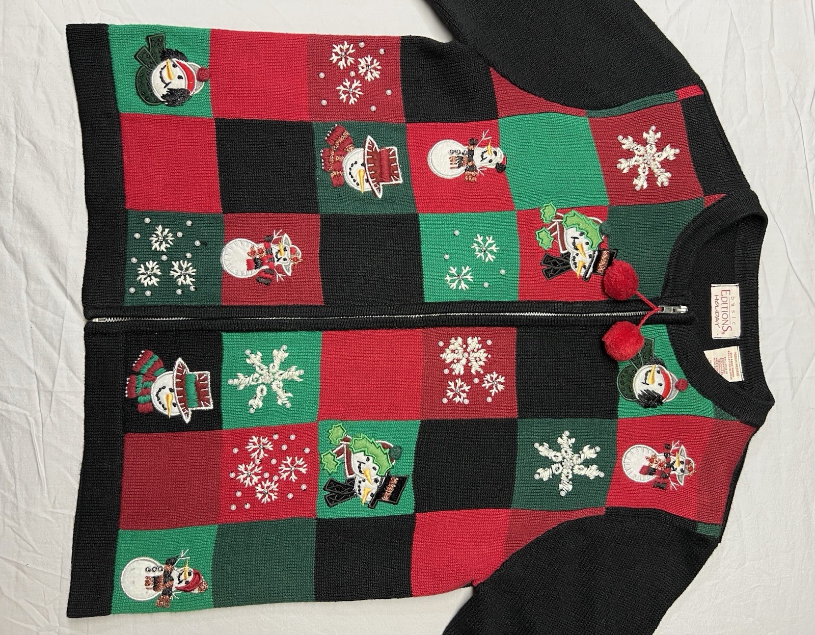 Basic Editions Vintage Christmas Sweater Women’s SIZE M