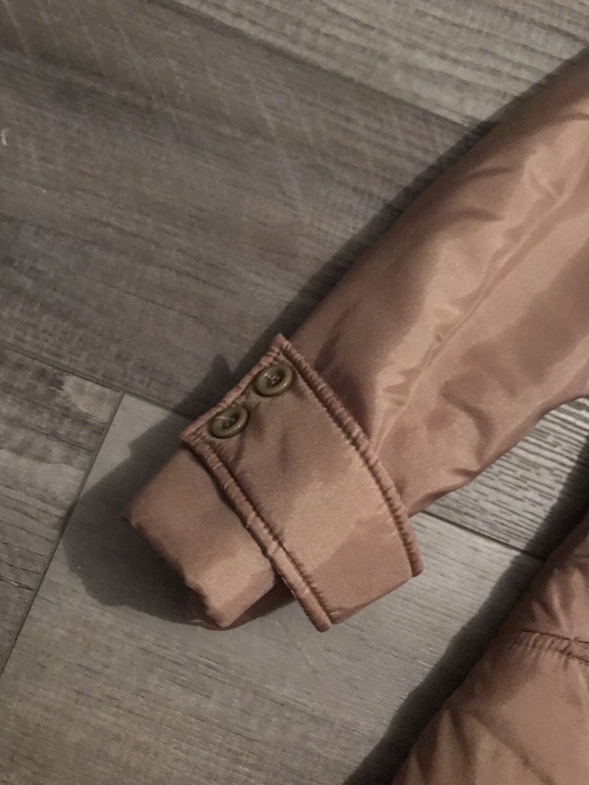 BROMLEIGH Vintage 70’s Taupe/Beige Puffer Double Breasted Belted Coat Sz 12 PUC