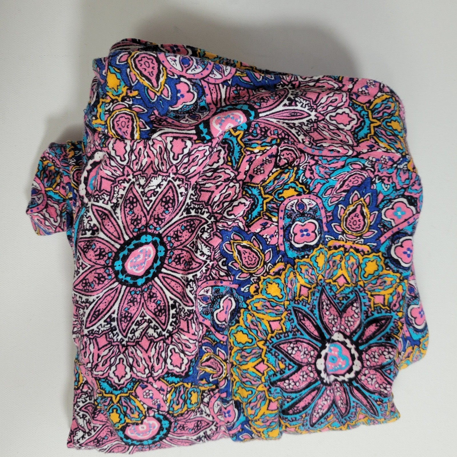Artisan NY Mandala Paisley Floral Boho Maxi Skirt XL Stretch Tie Festival Indie