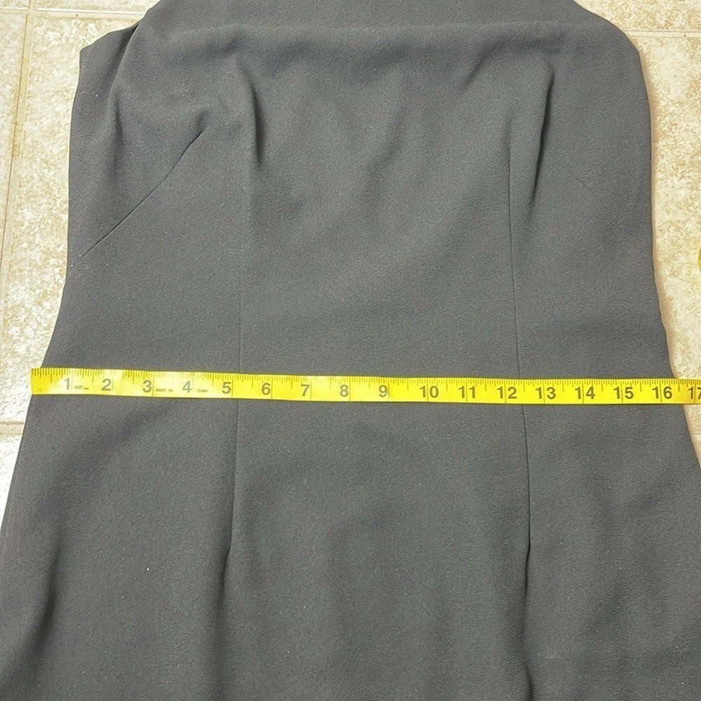 Vintage Yves Cossette Depeche Mode Black Goth Femme Fatale Dress Size 8 Y2K