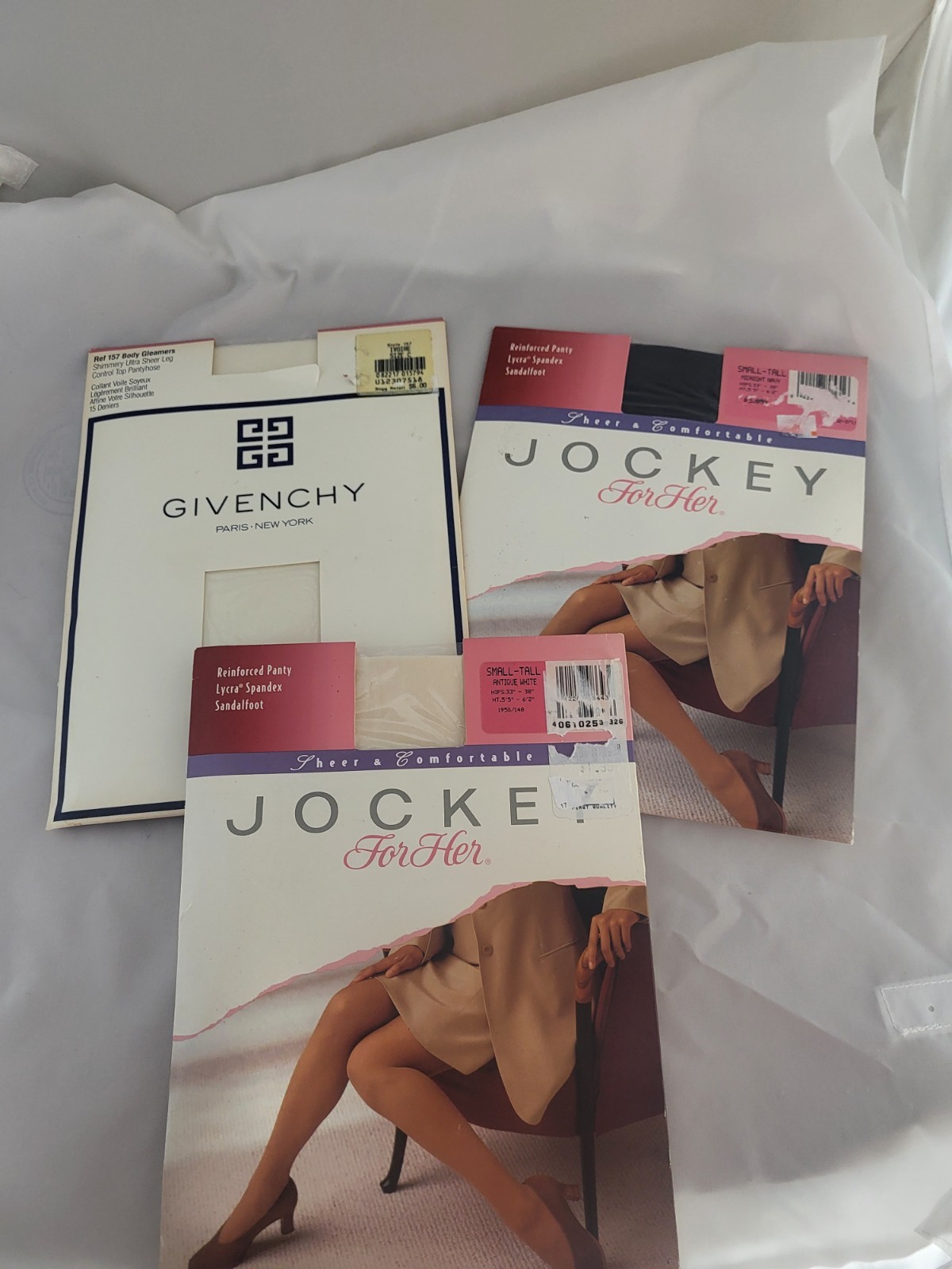 Vintage 1990’s Jockey And Givenchy Pantyhose Women’s Size