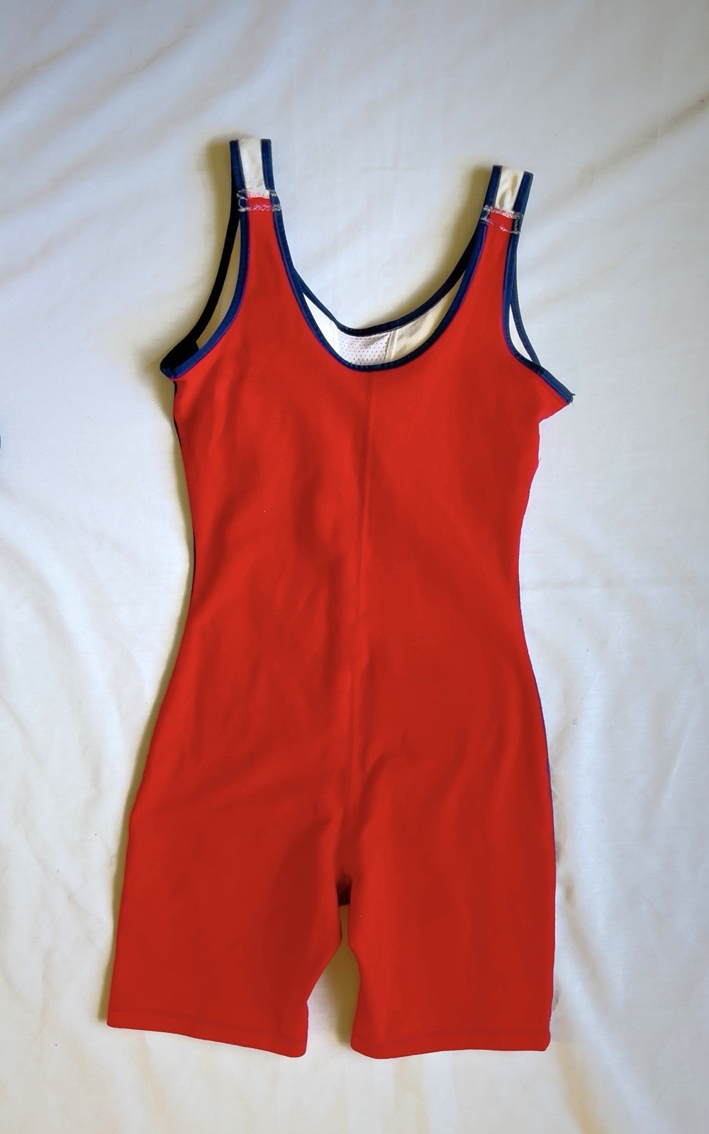 Vintage Ralph Lauren One Piece Boyleg Rowing Suit Swimsuit Small Olympic USA