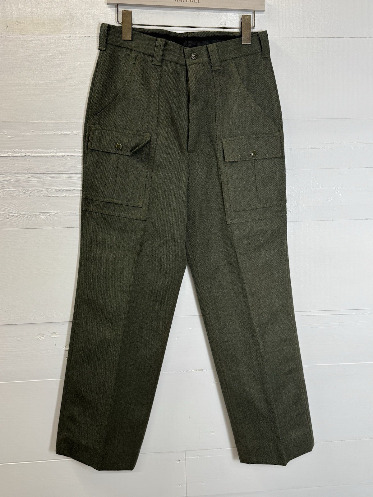 Vintage Filson Whipcord Wool Field Trousers Pants Green 185 Size 10 | 29 X 27.5