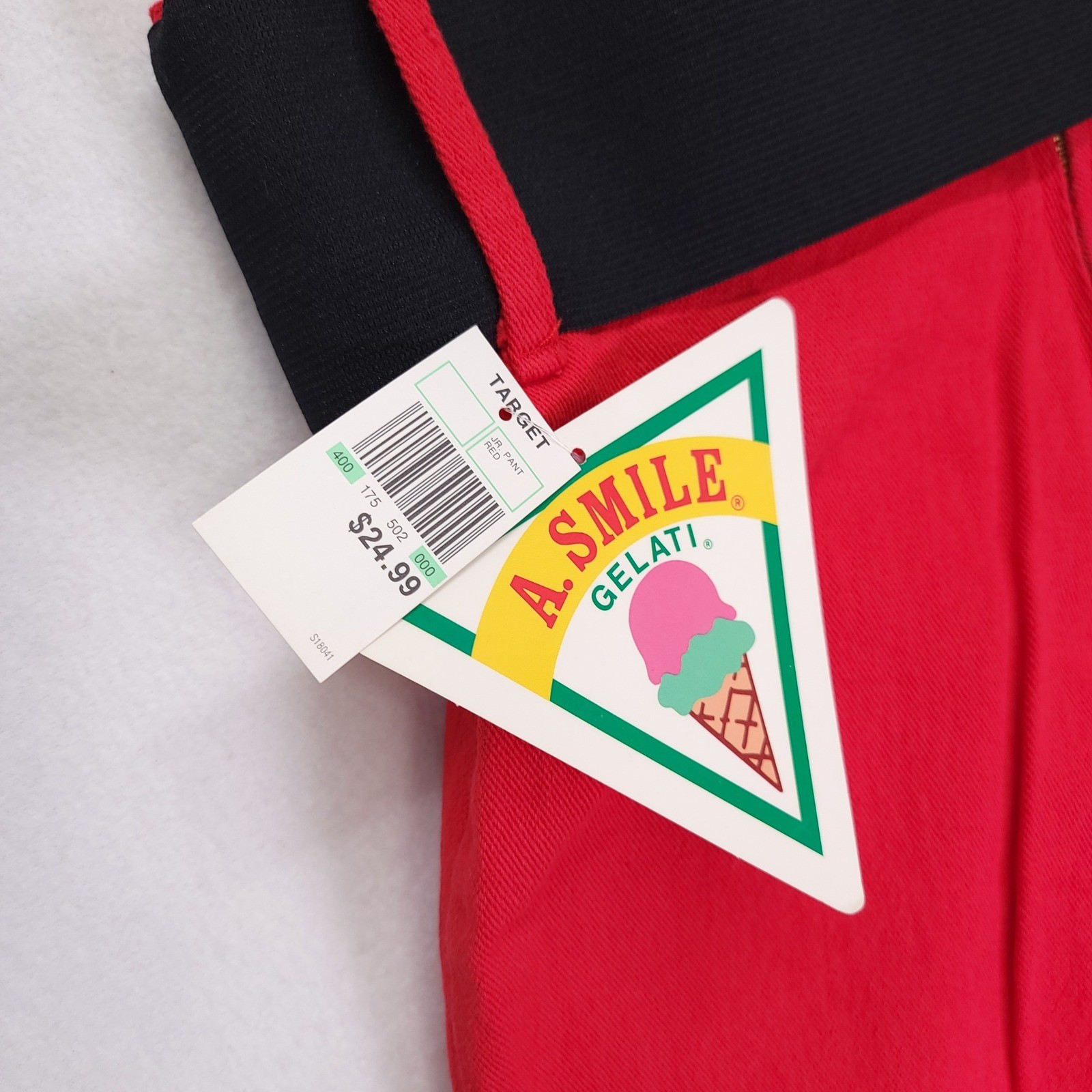 Vintage A. Smile Gelati Red High Waisted Elastic Waist Pants SJ0511B Womens 11
