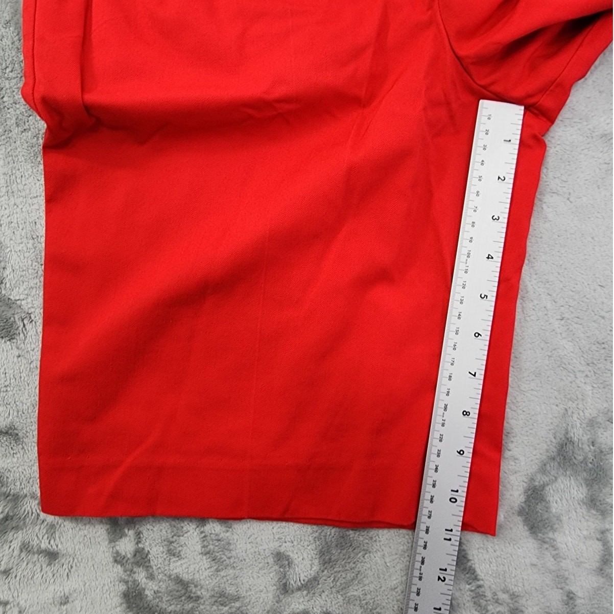 Vintage Personal Shorts Womens XS Red High Rise Pleated Buckle Waist Preppy