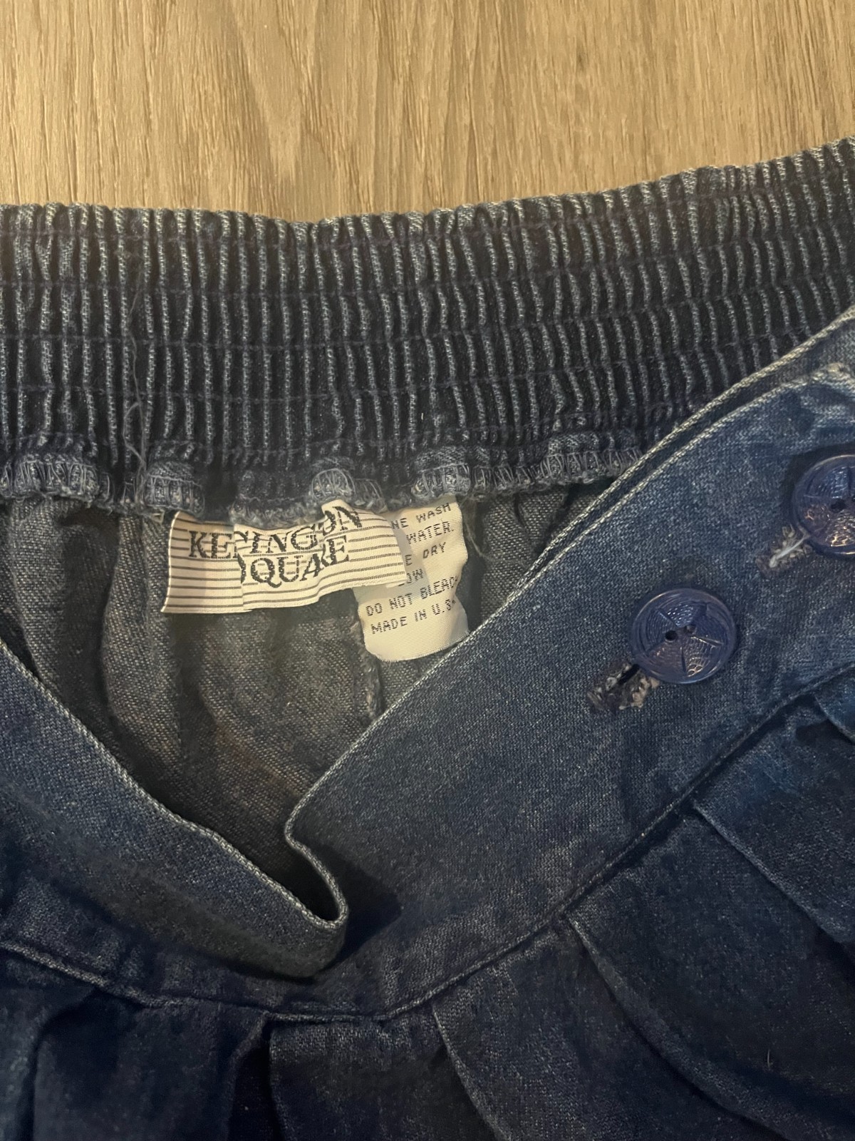 Women’s Vintage Kensington Square Western Denim Maxi Skirt 1980/90’s Size Medium