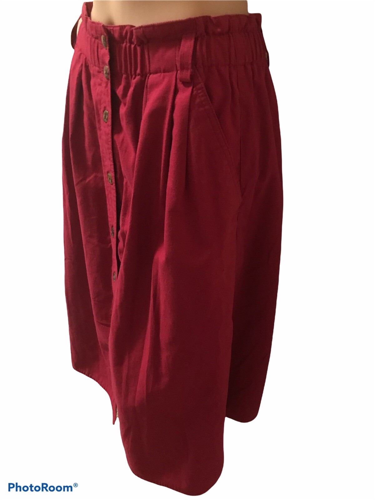 Vintage 1980’s Allison Smith Petites Women’s Size 10 Pink Button Down Maxi Skirt