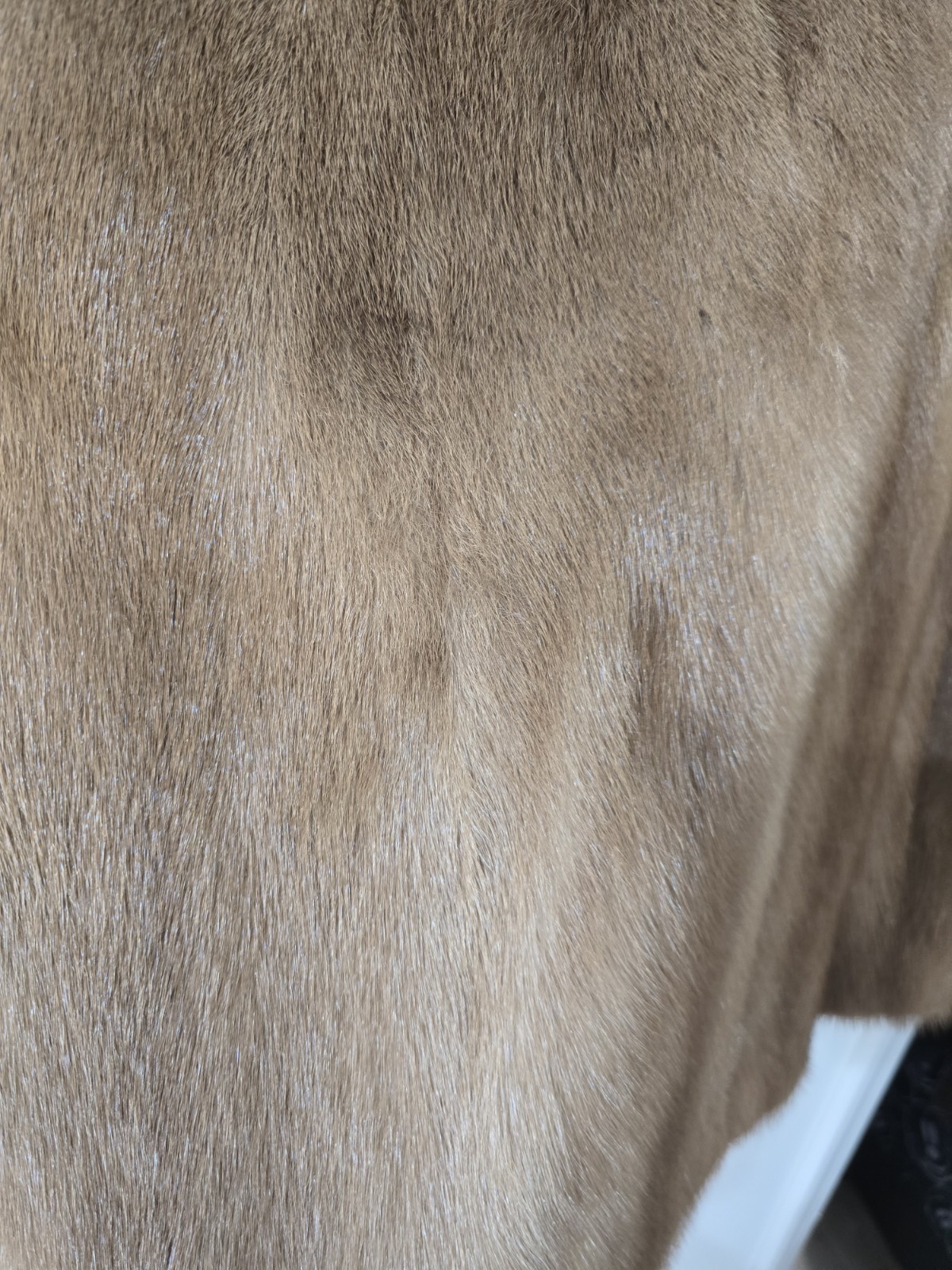 EMBA Pastel Natural Brown Mink Fur Coat Women’s Vintage Style