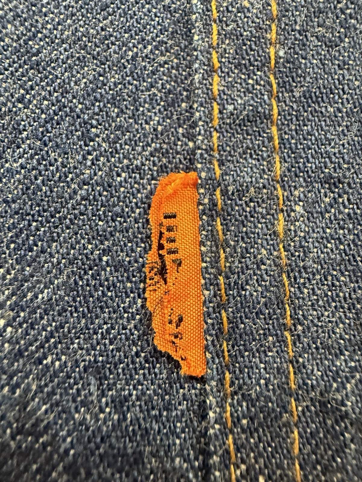 70s VINTAGE Levi’s Big E Orange Tab Denim Poncho Size Large Women’s HIPPIE RARE