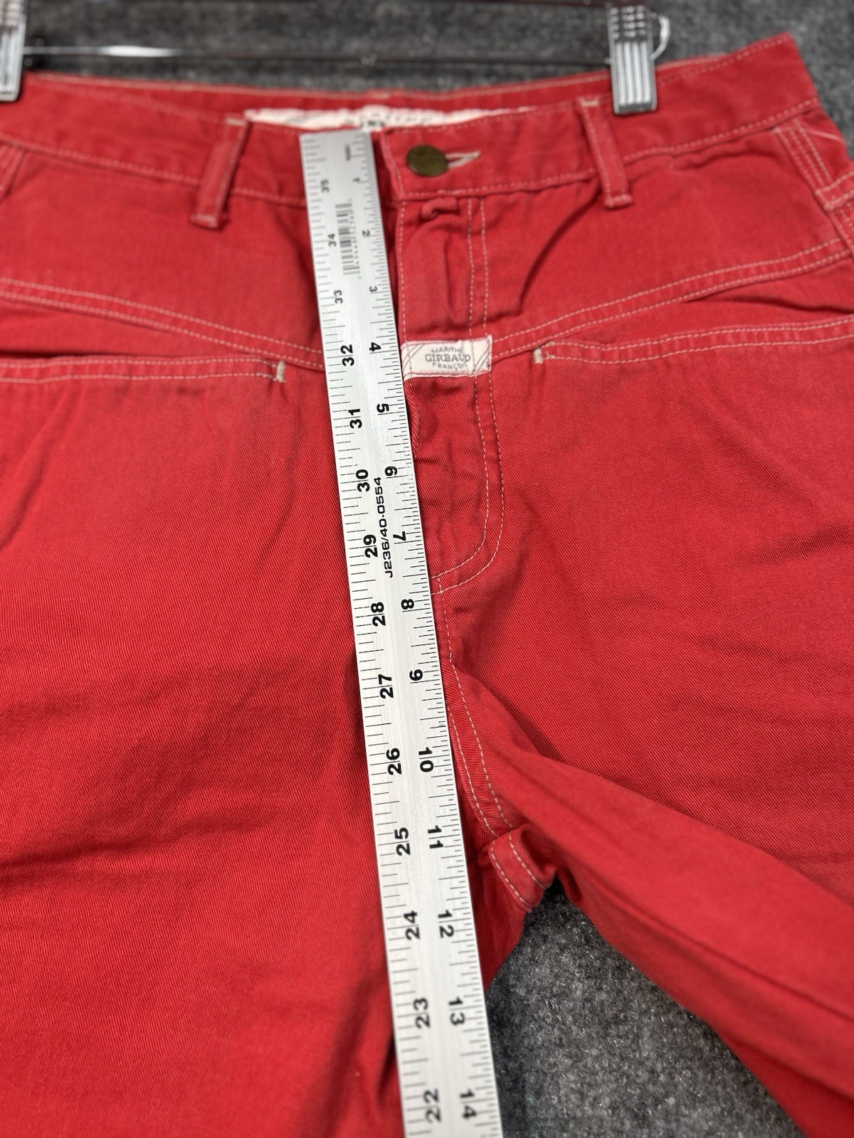 Pedal Pusher’s Vintage Red Size 9-10 100 % Cotton Made In USA