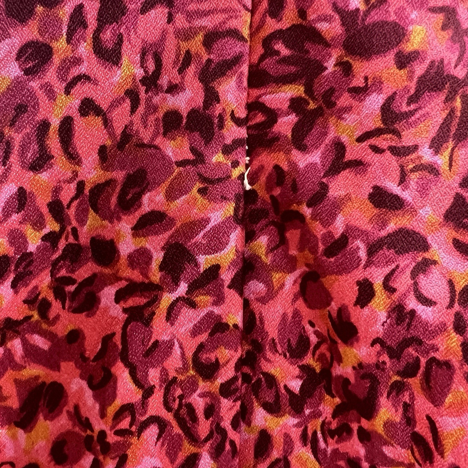 Vintage 1960s Dress Colorful Pink Abstract Floral Mod Drop Waist Bow Rhinestone