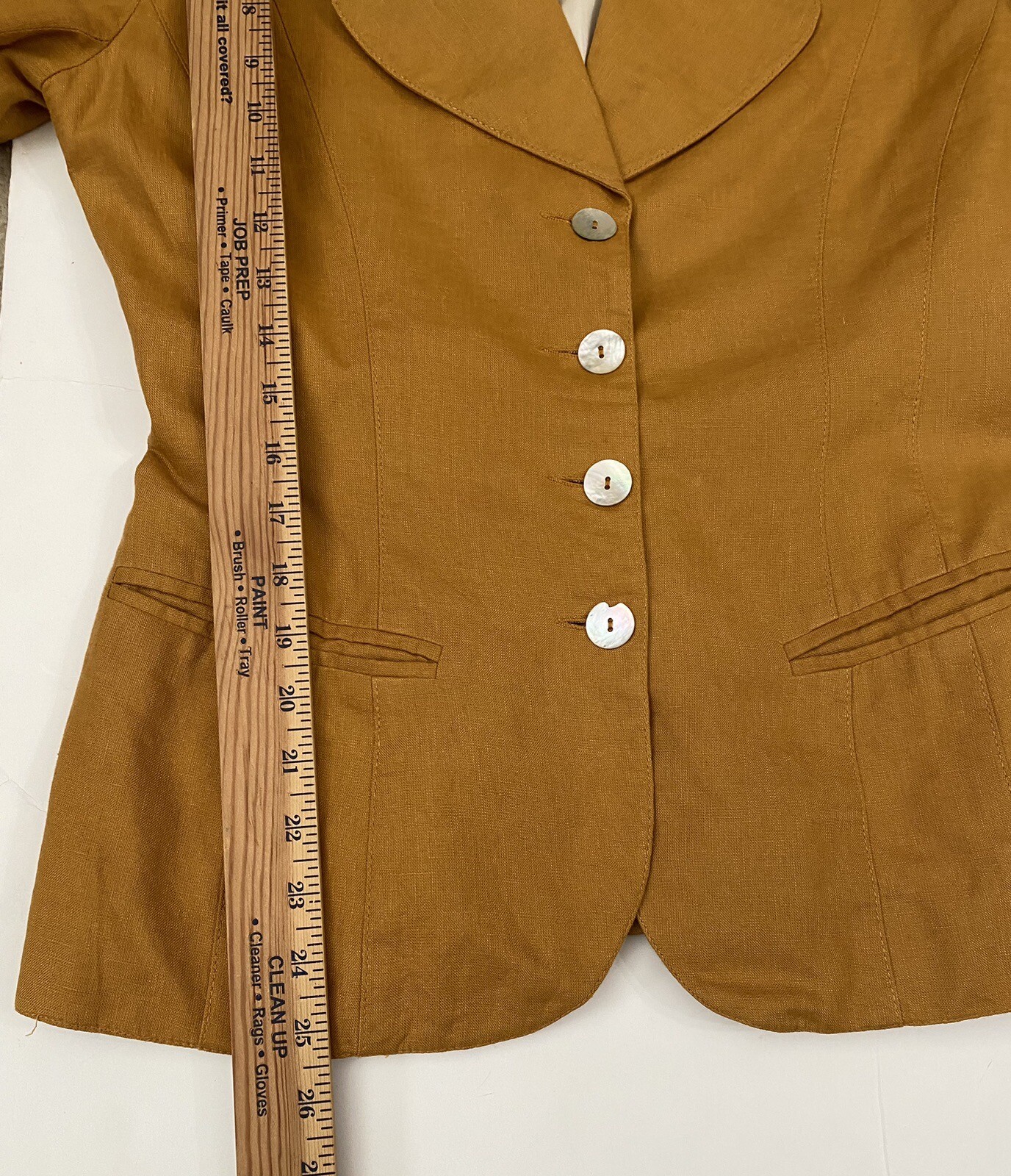 Vintage Nina K Linen Two Piece Skirt Suit Label Size 8 See Measurements