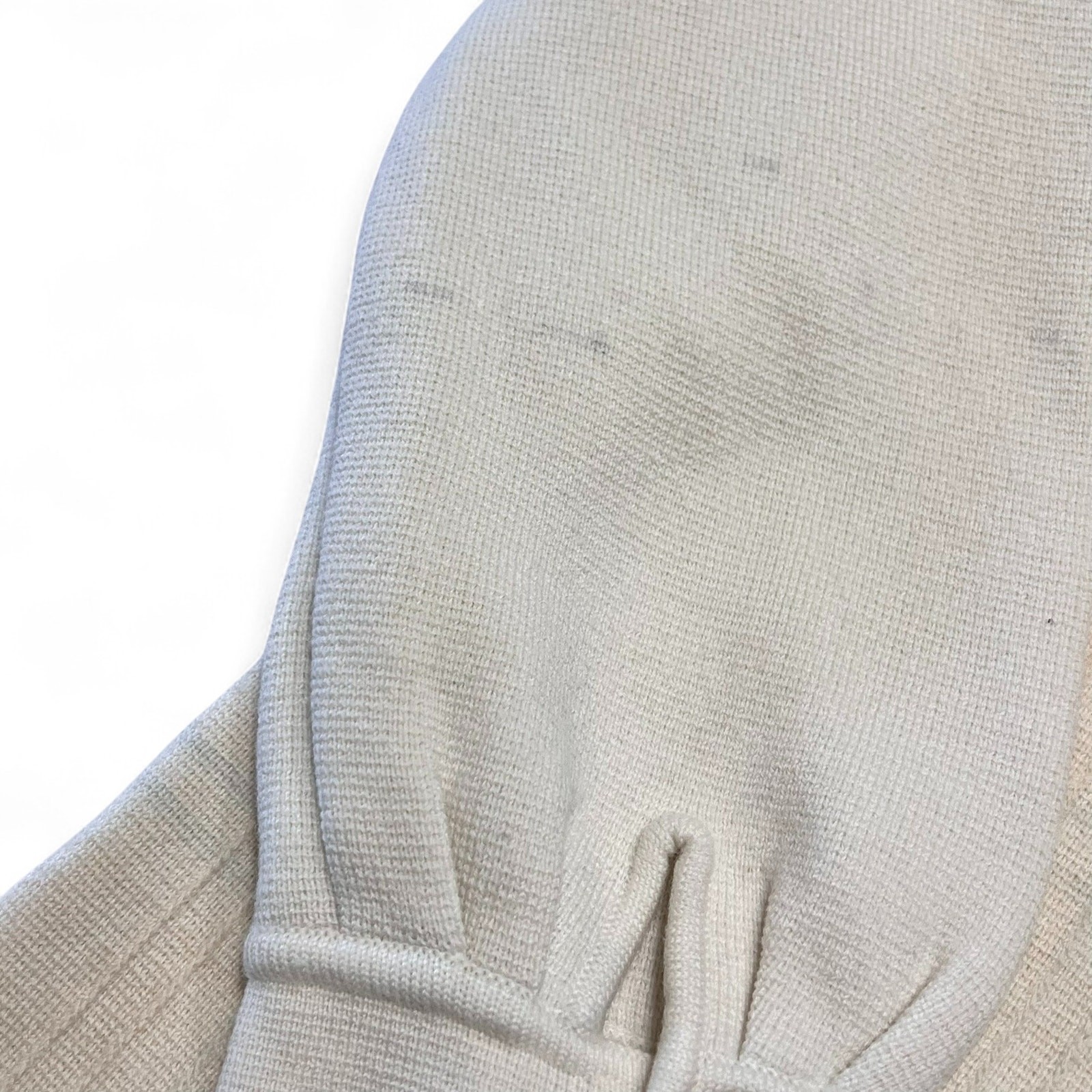 Vintage 60s Mod Ivory Wool Knit Tunic Marco Donati Hong Kong MCM Sz S