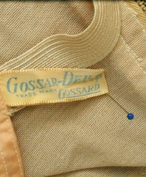 Vintage 1940s GOSSAR-DEB Open Bottom GIRDLE Zipper & Garters Style 702 Size 26
