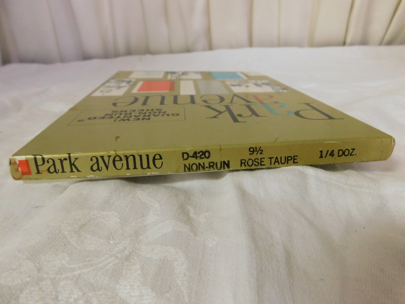 Vintage 2 Pr. PARK AVENUE Rose Taupe Stockings Size 9 1/2 New in Box
