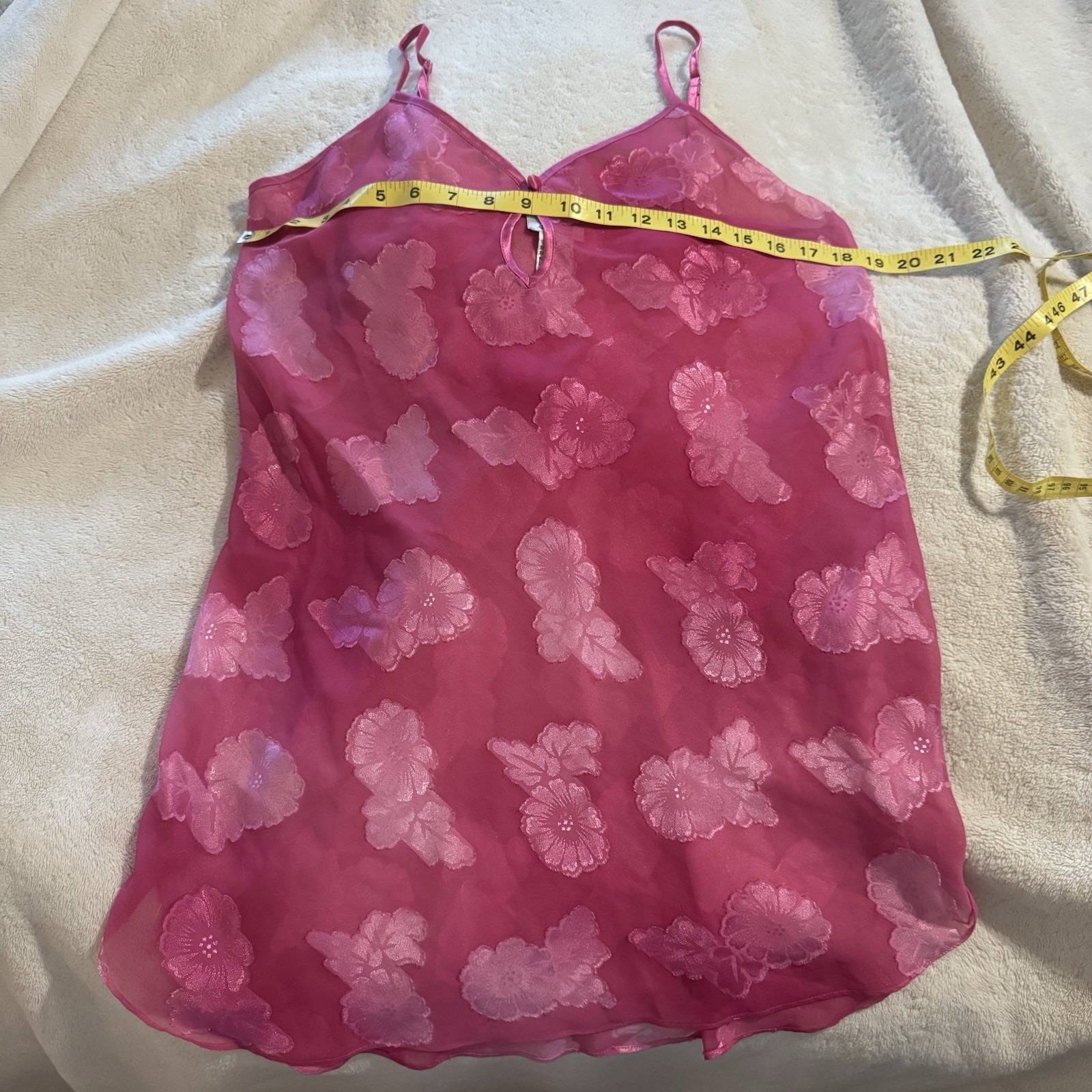 Vintage M.T. Morgan Taylor Floral Chiffon Peignoir Set Pink Purple M
