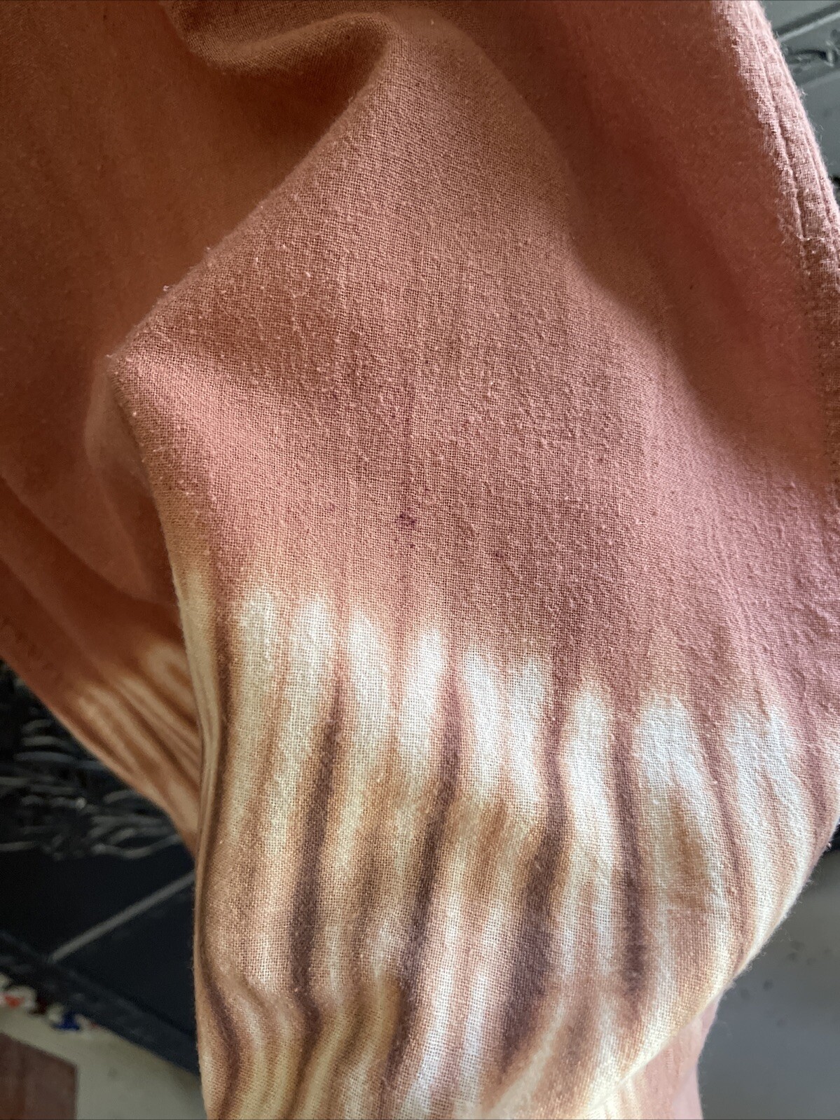 80’s90’s VTG Light Earthy Pink Tie Dye Casual Dress Size Small