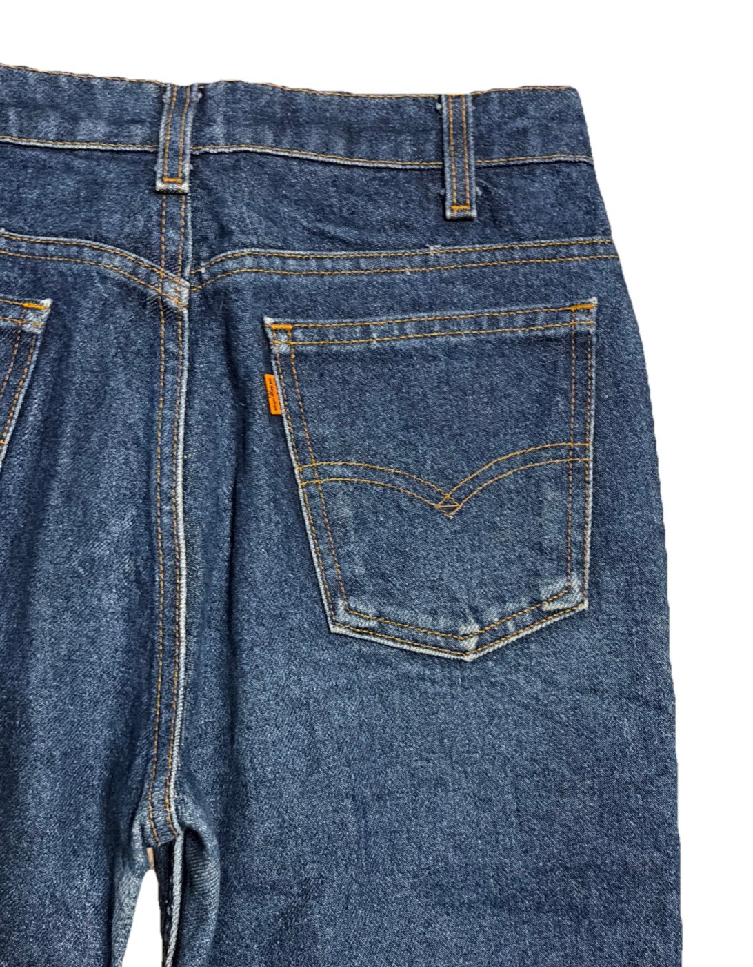Vintage Levis 517 0217 Orange Tab Jeans Dark Indigo Denim Bootcut 28×26 USA Made