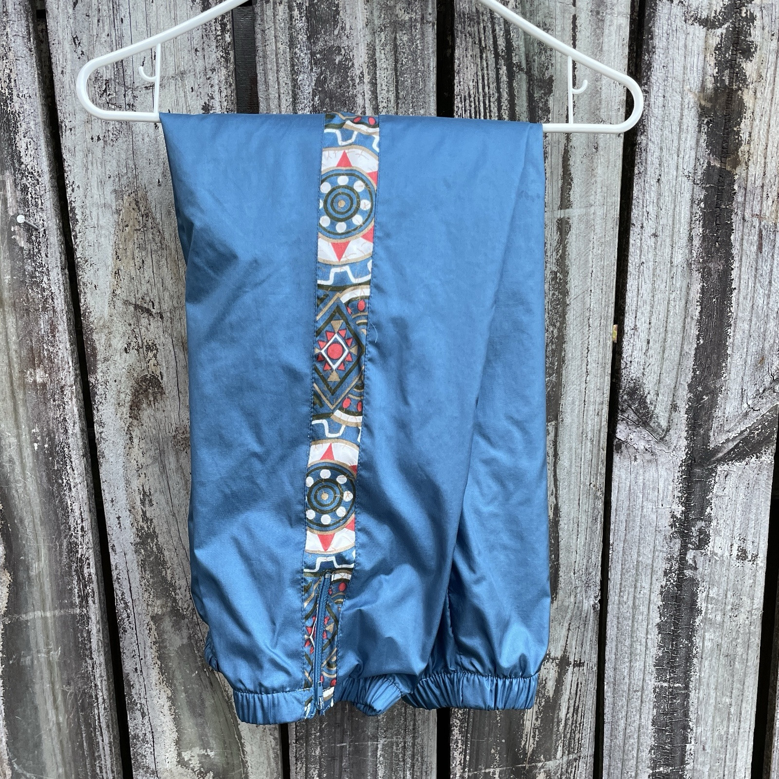 VTG 90s Windbreaker Jacket & Pants Teal Multi Color Trim Size Woman’s M