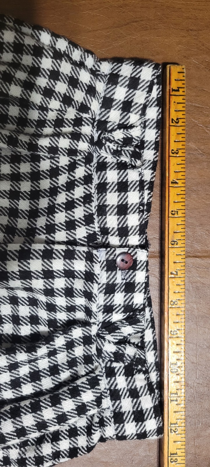 Vintage Ollie New York City Fashion Designer Size 9 Black White Checkered Pants