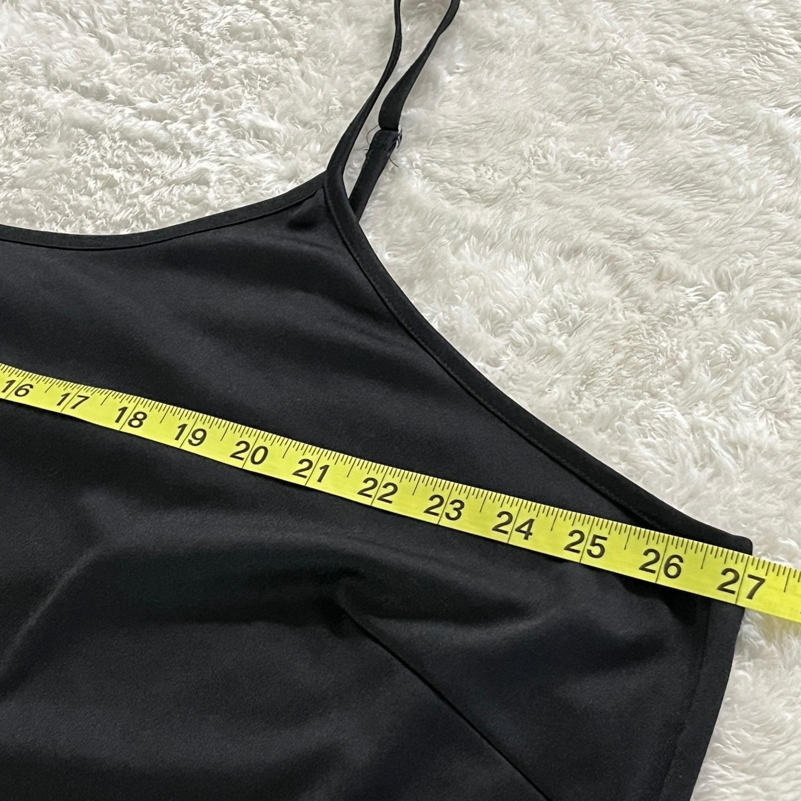 VTG Fashion Bug Plus Size 26/28W Black Camisole Spaghetti Strap Y2K 4X