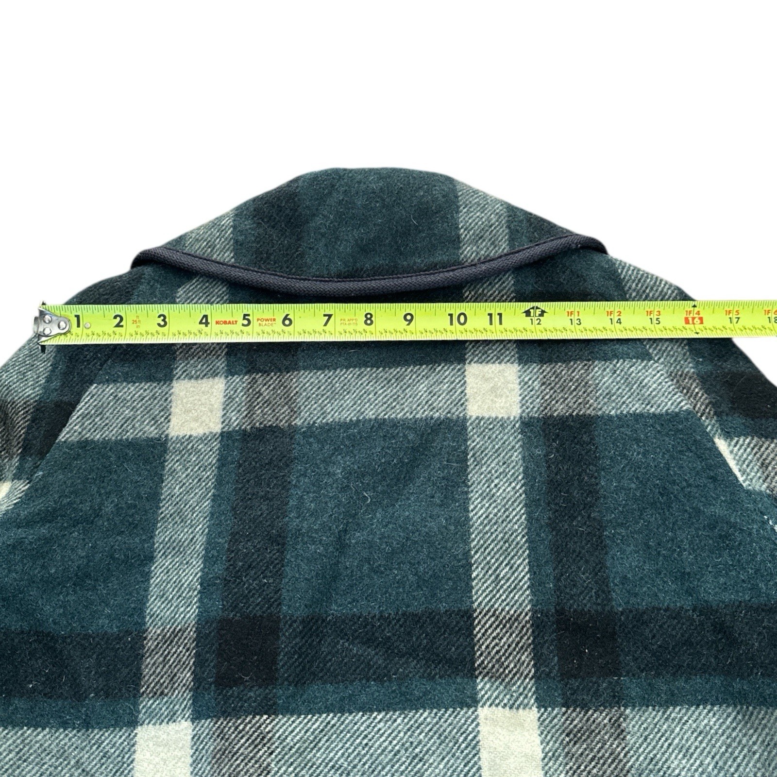 Vintage 60’s Betty Rose Wool Plaid Green White Callard Jacket/Coat Women’s M/L?